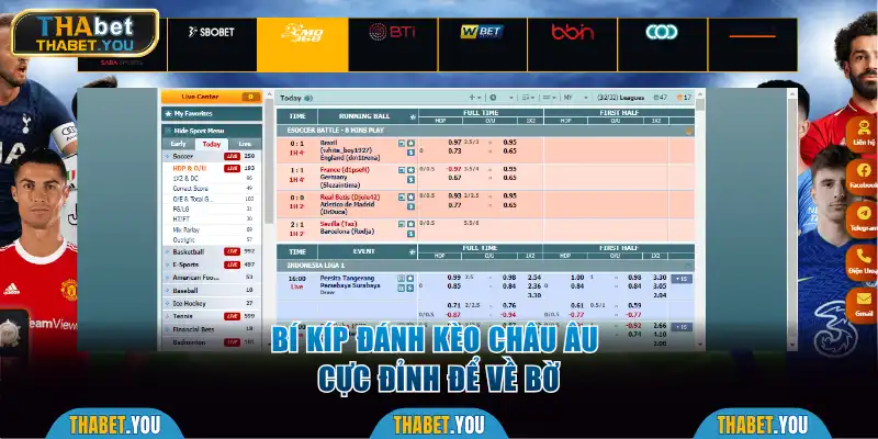 Bí kíp đánh kèo châu Âu cực đỉnh để về bờ